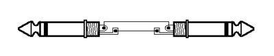 MONACOR MSC-300/SW CAVO 3 METRI 2X JACK 6,3MM NERO PER COLLEGAMENTO ALTOPARLANTI MONACOR MSC-300/SW