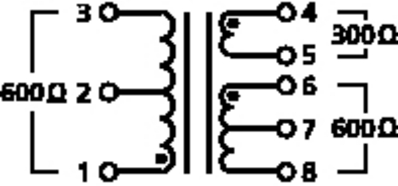 MONACOR LTR-110 TRASFORMATORE AUDIO LARGA BANDA 1:1 / 2:1 PER SEGNALI LINE MONACOR LTR-110