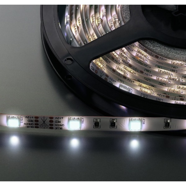 IGTEK - MONACOR LEDS-55MP/WS STRISCIAFLESSIBILE INTERNI 150 LED 12V 5METRI X10MM BIANCO