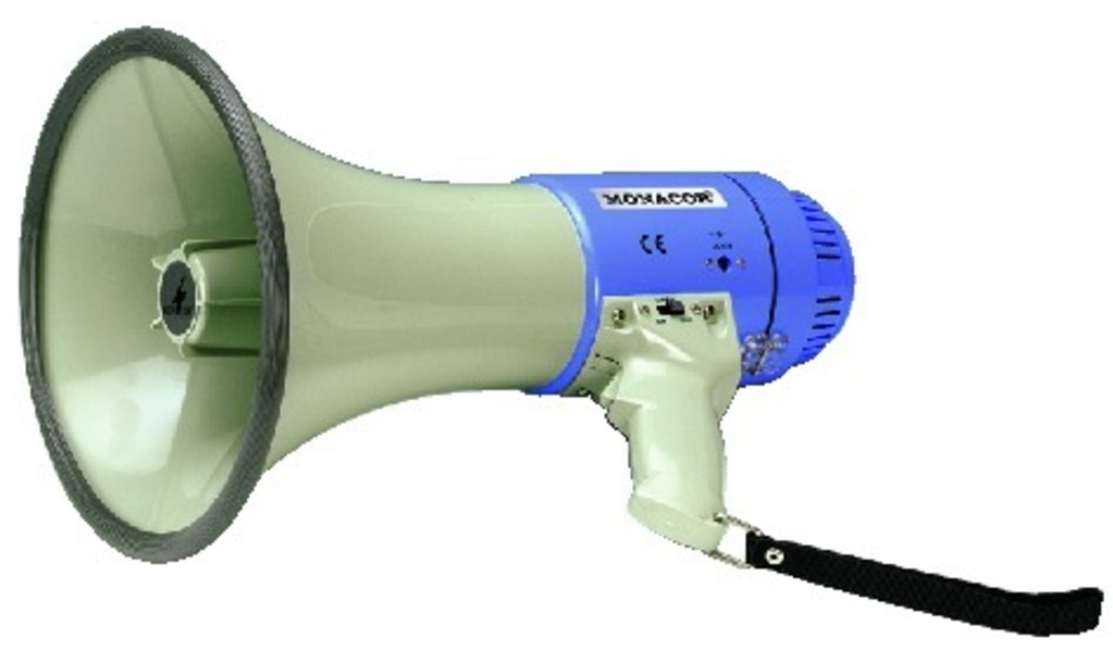 MONACOR TM-25 MEGAFONO CON MICROFONO INTEGRATO 115DB 25W PRESA BATTERIE 12V EST MONACOR TM-25
