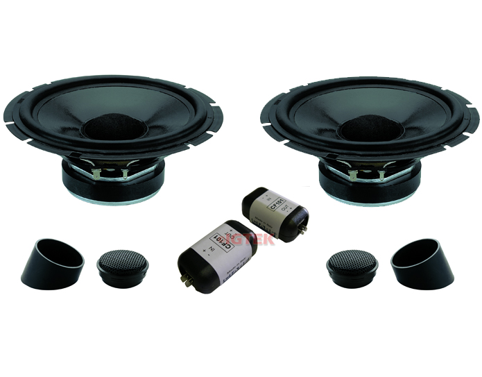 IGTEK - KIT HI-FI CAR 2 VIE COMPLETO CIARE KCA03 80 WATT MAX - 4 OHM - WOOFER 16 CM