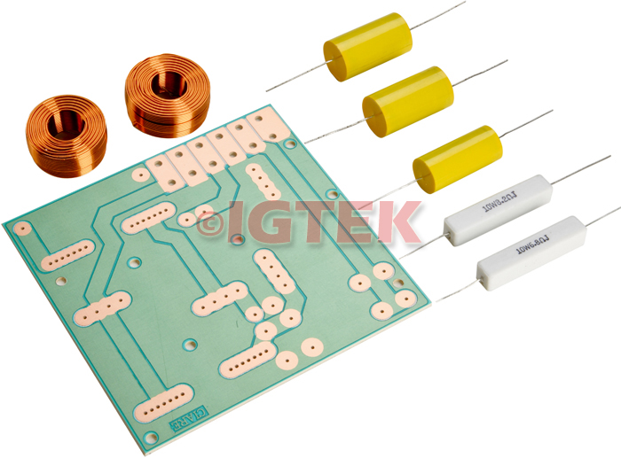 IGTEK - KIT CROSSOVER HOME 8 OHM 2 VIE - 2,4 KHZ CIARE KFH03.2 PER PROGETTO H03.2 160W