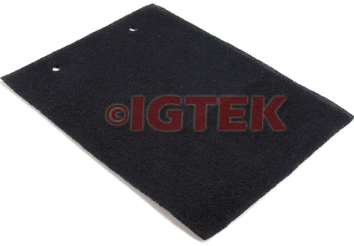 IGTEK - TELA ACUSTICA FONOTRASPARENTE CON SPUGNA CIARE YAC822 70 X 140 CM - NERO