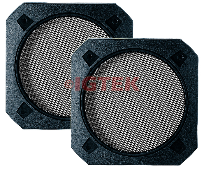 IGTEK - COPPIA DI GRIGLIE UNIVERSALE CIARE YG100 PER ALTOPARLANTI DA 10 CM / 4"