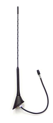 IGTEK - ANTENNA DA TETTO AUTO AM/FM 37,5 CM NERA PER FIAT PANDA '03>