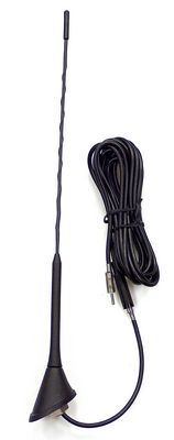 IGTEK - ANTENNA DA TETTO AUTO AM/FM 37,5 CM NERA CON CAVO 4,5 METRI PER LANCIA Y 03>