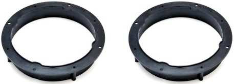 IGTEK - COPPIA SUPPORTI ADATTATORI ALTOPARLANTI 165mm VOLKSWAGEN POLO 10> ANTERIORE