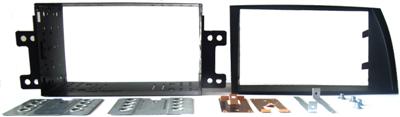 IGTEK - MASCHERINA KIT AUTORADIO DOPPIO DIN NERO PER KIA SORENTO '10>