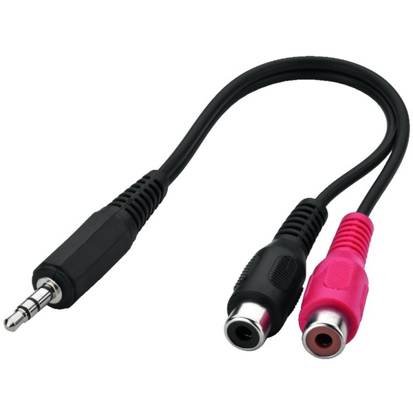 IGTEK - MONACOR ACA-1535 CAVO ADATTATORE STEREO AUDIO/VIDEO JACK 3,5MM SU 2 RCA FEMMINA