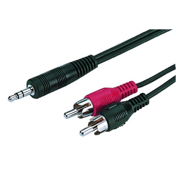 IGTEK - MONACOR ACA-1635 CAVO AUDIO 1 X JACK STEREO 3,5 MM > 2 X RCA MASCHIO 1,2 METRI