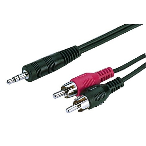 IGTEK - MONACOR ACA-1735 CAVO AUDIO 1 X JACK STEREO 3,5 MM > 2 X RCA MASCHIO 2 METRI