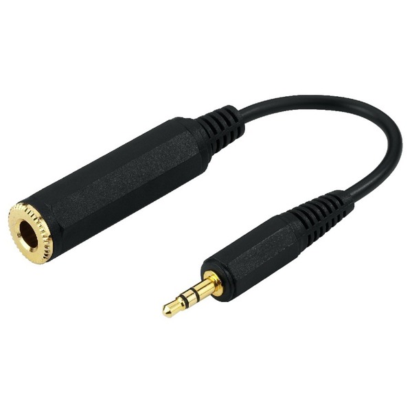 IGTEK - MONACOR ACA-356S CAVO ADATTATORE JACK 3,5MM STEREO SU FEMMINA JACK 6,3MM STEREO