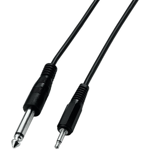 IGTEK - MONACOR ACM-2635 2 METRI CAVO COLLEGAMENTO AUDIO JACK 3,5MM CON JACK 6,3MM MONO