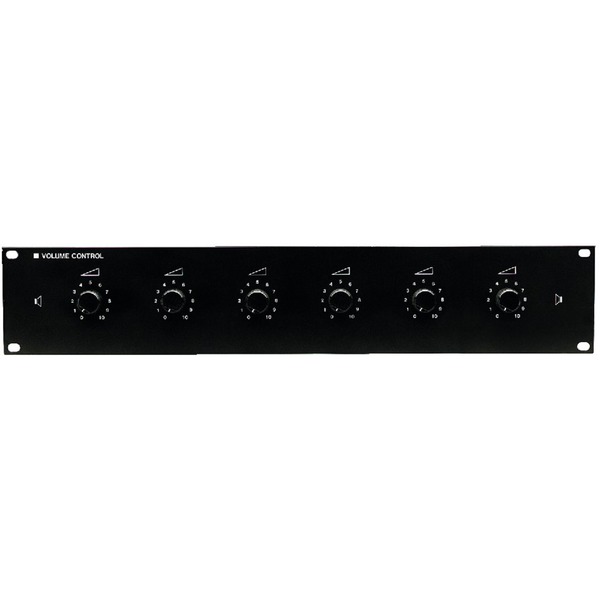 IGTEK - MONACOR ATT-19100 ATTENUATORI ALTOPARLANTI PA 100V 6 VIE RACK 482MM 6X100W RMS