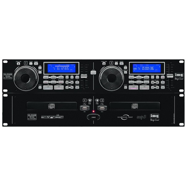 IGTEK - IMG STAGE LINE CD-292USB LETTORE PROFESSIONALE CD MP3 DOPPIO PER DJ CON USB 2.0