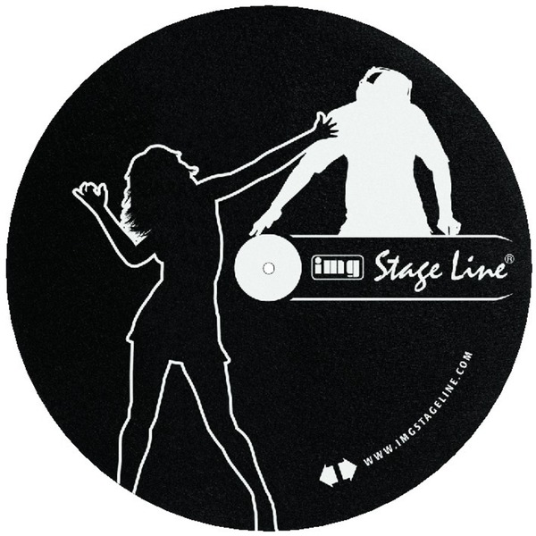 IGTEK - IMG STAGE LINE DJP-2M STUOIA PANNO DI FELTRO SLIPMAT PER PIATTO DEI GIRADISCHI