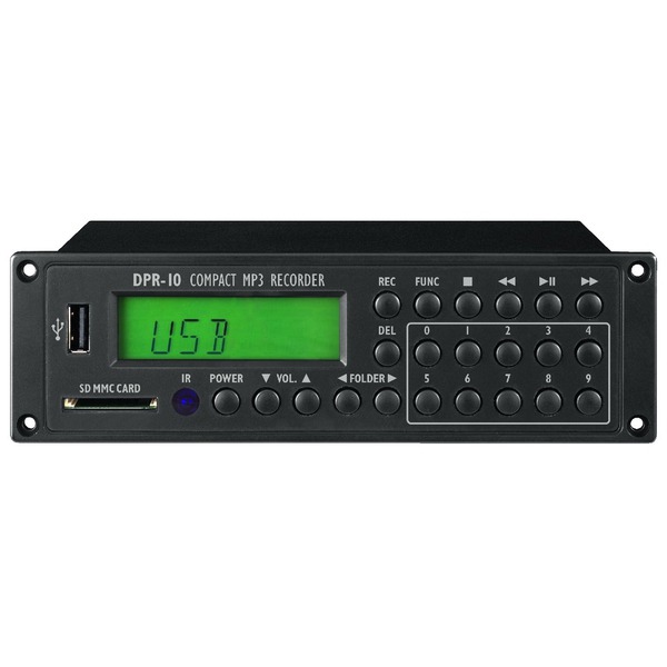 IGTEK - IMG STAGE LINE DPR-10 REGISTRATORE MP3 COMPATTO CON PORTA USB E SLOT SD/MMC