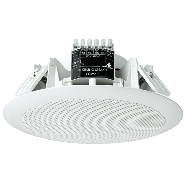 IGTEK - MONACOR EDL-156 ALTOPARLANTE 2VIE PA DA SOFFITTO PER SONORIZZAZIONE 100VOLT 18CM