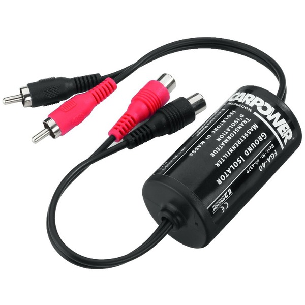 IGTEK - CARPOWER FGA-40 TRASFORMATORE RCA X INTERFERENZE TRA AUTORADIO / AMPLIFICATORE