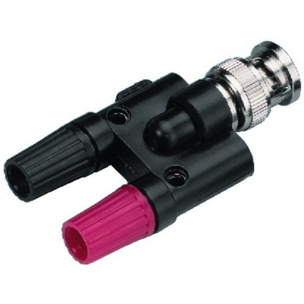 IGTEK - MONACOR GE-860 ADATTATORE MASCHIO BNC / FEMMINA A BANANA DISTANZA 19MM