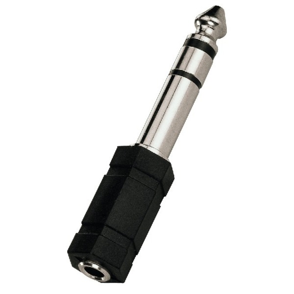 IGTEK - MONACOR HA-37 ADATTATORE AUDIO JACK 6,3 MM SU JACK FEMMINA 3,5 MM STEREO