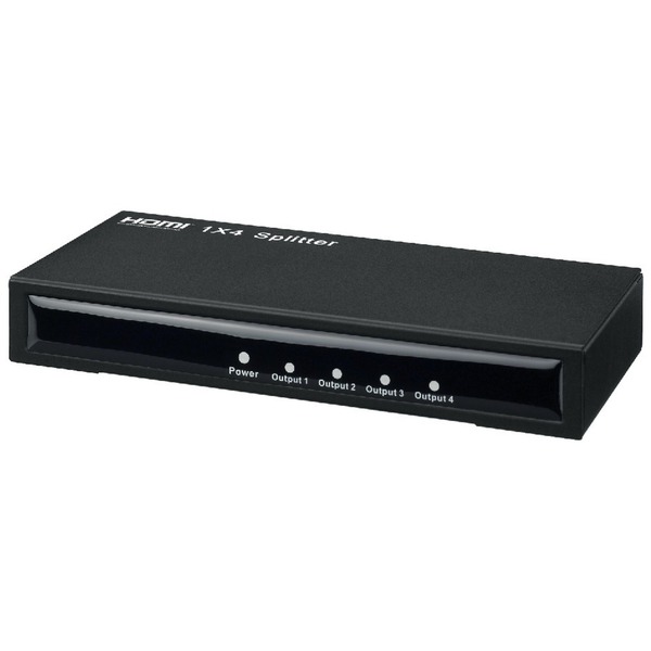 IGTEK - MONACOR HDMS-1042 SPLITTER HDMI 4VIE COLLEGAMENTO ALTERNANT LETTORE CON 4MONITOR