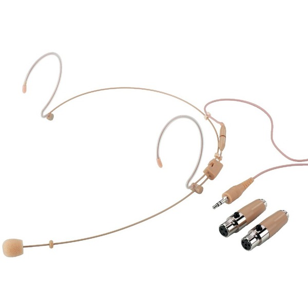 IGTEK - IMG STAGE LINE HSE-150A/SK MICROFONO HEADSET ARCHETTO BEIGE CON 2 ADATATORI