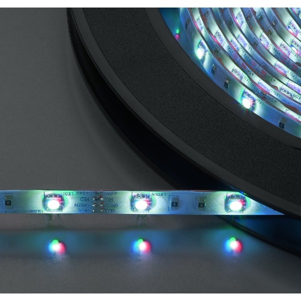 IGTEK - MONACOR LEDS-10MP/RGB STRISCIA FLESSIBILE 300 LED 10 METRI 10MM 24V COLORE RGB