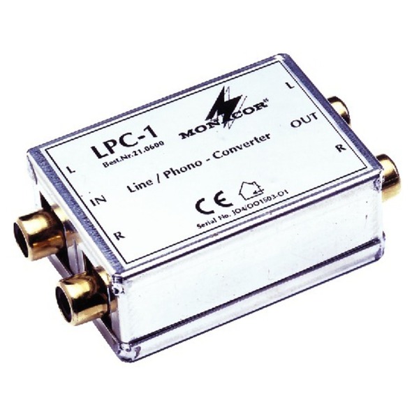 IGTEK - MONACOR LPC-1 ADATTATORE LINE/ PHONO PER SORGENTE STEREO LINE CON INGRESSO PHONO