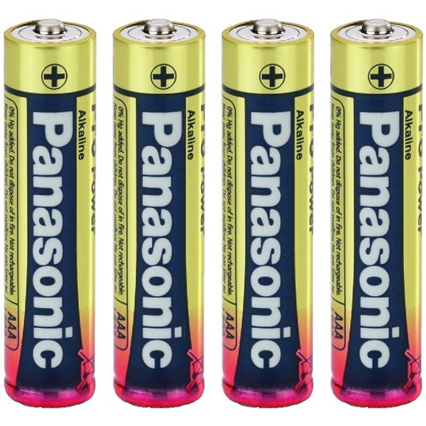 IGTEK - PANASONIC LR-03 4 BATTERIE ALCALINE MINISTILO AAA 1,5VOLT 1200MAH  ALTA POTENZA