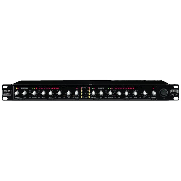 IGTEK - IMG STAGE LINE MCL-204 LIMITER COMPRESSORE 2 CH NOISE-GATE INGRESSO SIDE-CHAIN