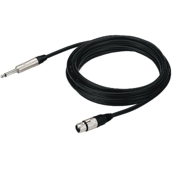 IGTEK - IMG STAGE LINE MMCN-1000/SW 10M CAVO MICROFONO XLR FEM.> JACK 6,3MM NEUTRIK NERO