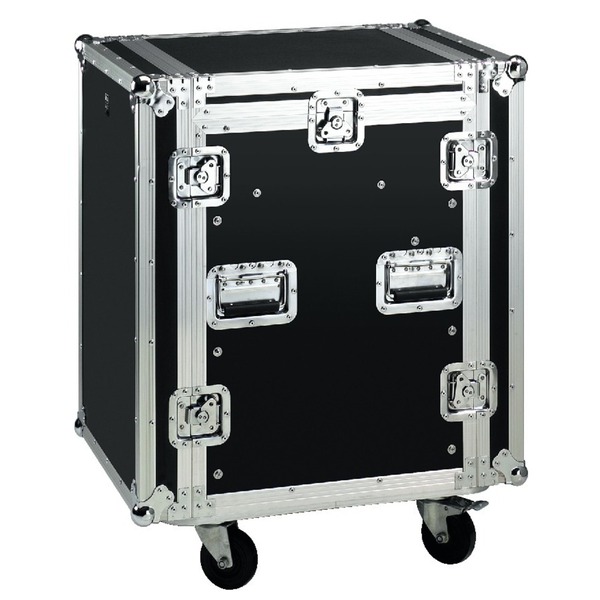 IGTEK - IMG STAGE LINE MR-122 FLIGHTCASE CON RULLI 12RS PER APPARECCHI RACK - 55X91X72CM