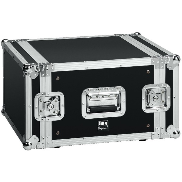 IGTEK - IMG STAGE LINE MR-406 FLIGHTCASE 6U IN LEGNO PER APPARECCHI RACK - 53X32X58 CM