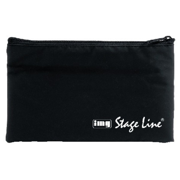 IGTEK - IMG STAGE LINE MT-30 BORSA IN NYLON PER MICROFONO CON FODERA MORBIDA - 22X14 CM