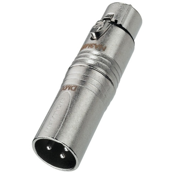 IGTEK - NEUTRIK NA-3M5F ADATTATORE XLR MASCHIO 3POLI/ FEMMINA 5POLI X INTERFACCIA DMX512