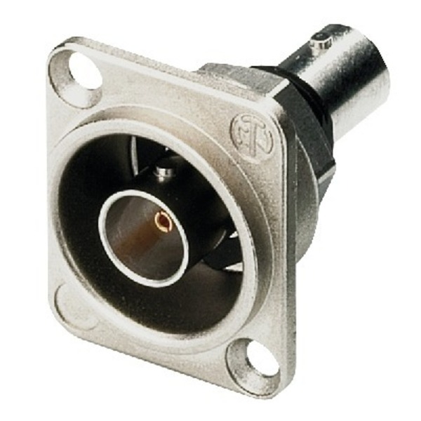 IGTEK - NEUTRIK NBB-75DFI BNC PASSANTE DA PANNELLO 75 OHM STANDARD SERIE D - ARGENTO