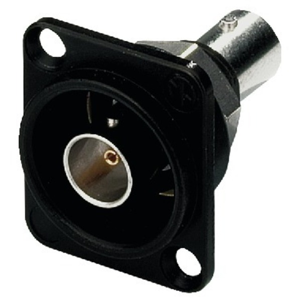 IGTEK - NEUTRIK NBB-75DFIB BNC PASSANTE DA PANNELLO 75 OHM STANDARD SERIE D - NERO