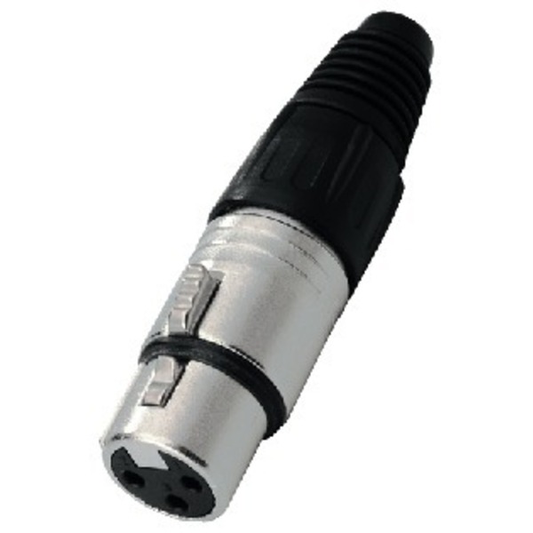 IGTEK - NEUTRIK NC-3FX CONNETTORE XLR FEMMINA NEUTRIK 3 POLI PER CAVI 3,5-8MM