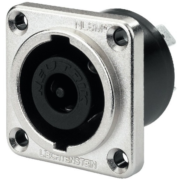 IGTEK - NEUTRIK NLT-8MP PRESA NEUTRIK SPEAKON DA PANNELLO 8 POLI - IN METALLO IGTEK - NEUTRIK NLT-8MP PRESA NEUTRIK SPEAKON DA PANNELLO 8 POLI - IN METALLO