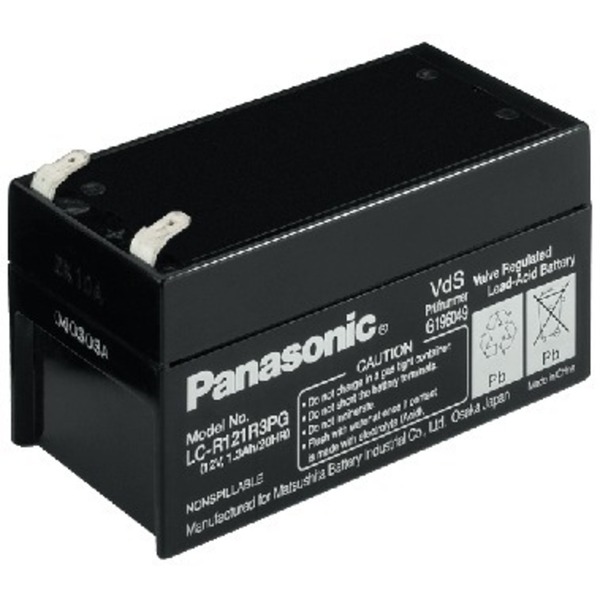 IGTEK - PANASONIC NPA-12/1 BATTERIA 12VOLT 1,3 AH - RICARICABILE UNIVERSALE INCAPSULATA