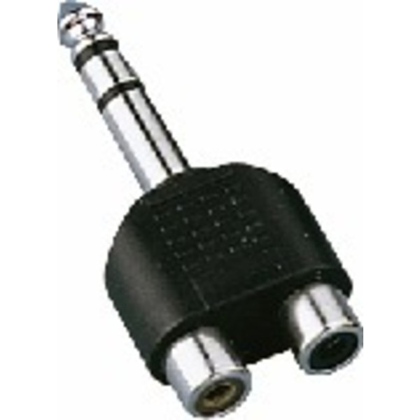 IGTEK - MONACOR NTA-178 ADATTATORE 2 RCA FEMMINA > JACK 6,3MM STEREO