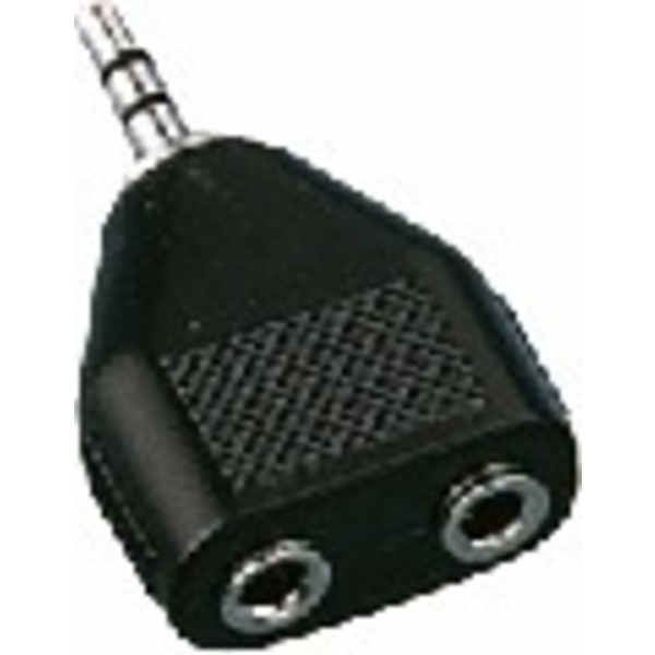 IGTEK - MONACOR NTA-195 ADATTATORE 1 X JACK 3,5MM STEREO > 2 X JACK 3,5MM FEMMINA STEREO