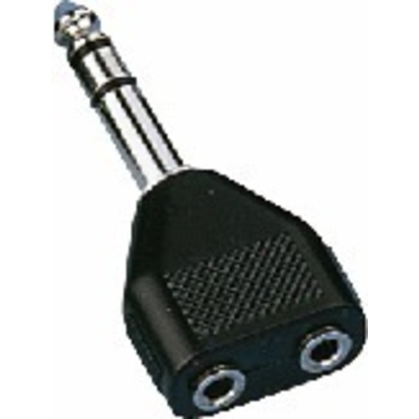 IGTEK - MONACOR NTA-196 ADATTATORE 1 X JACK 6,3MM STEREO > 2X JACK 6,3MM FEMMINA STEREO