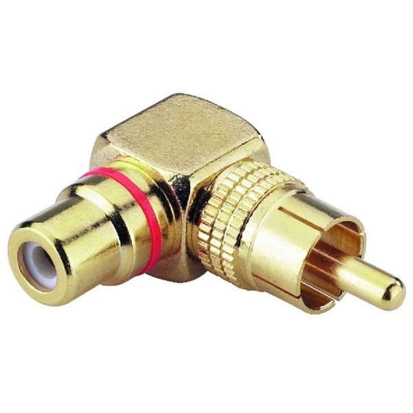 IGTEK - MONACOR NTA-707SG COPPIA ADATTATORE RCA MASCHIO > RCA FEMMINA ANGOLATO