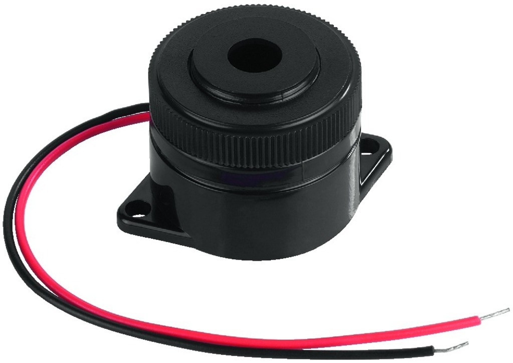 IGTEK - MONACOR PEB-618S BUZZER SONORO PIEZO DI ALLARME 12 VOLT 105DB 29MM X 24MM