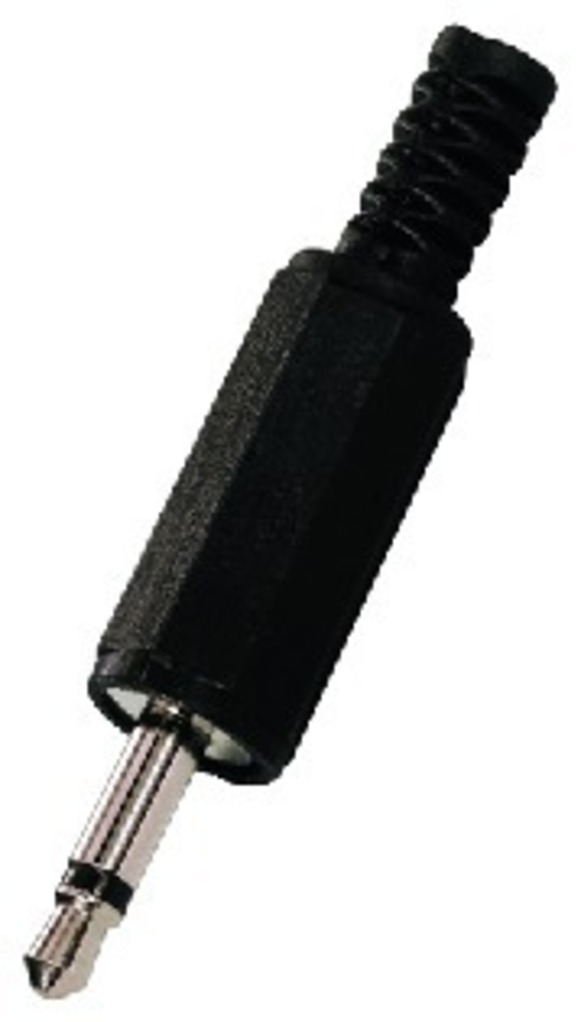 IGTEK - MONACOR PG-103PS PLUG SPINOTTO JACK 3,5MM MONO CON SALVACAVO PER CAVI 5MM