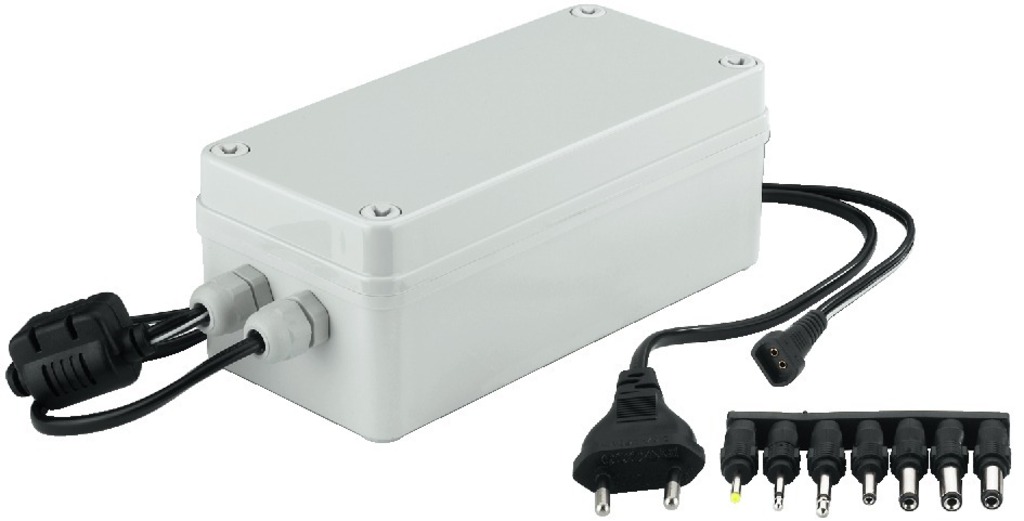 IGTEK - MONACOR PS-120WP ALIMENTATORE 12V DA ESTERNI PER TELECAMERE CCTV E FARI IR A LED