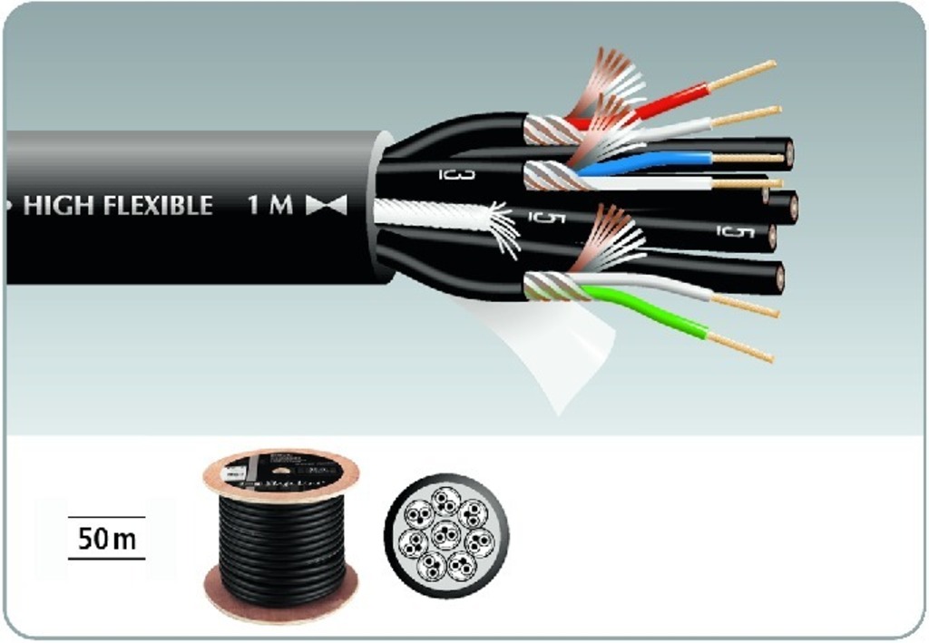 IGTEK - IMG STAGE LINE SMC-8 1 METRO CAVO MULTIPAIR 8 X 2 X 0,12MM2 SCHERMATO SINGOL