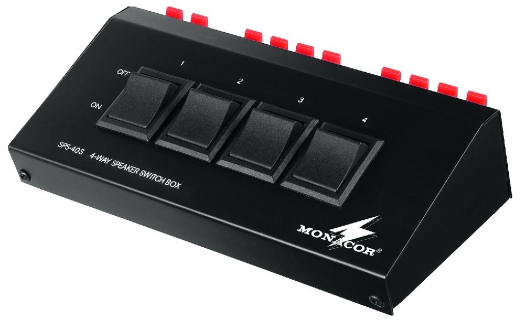 IGTEK - MONACOR SPS-40S QUADRO DI COMANDO PER ALTOPARLANTI 4 - 8 OHM - MAX 4 COPPIE 200W